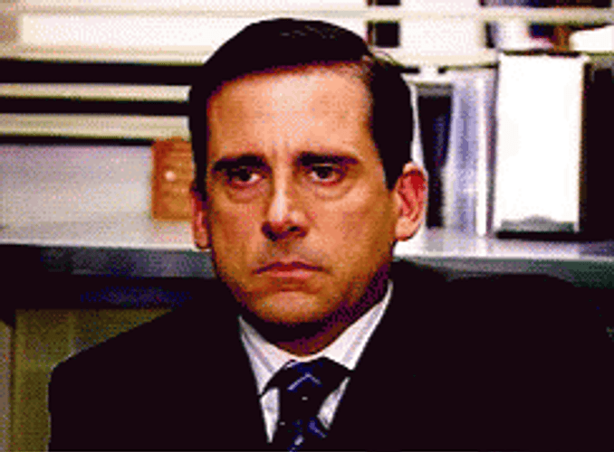 Steve Carell Not Amused GIF