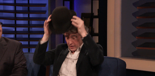 Steve Coogan Hat Trick GIF
