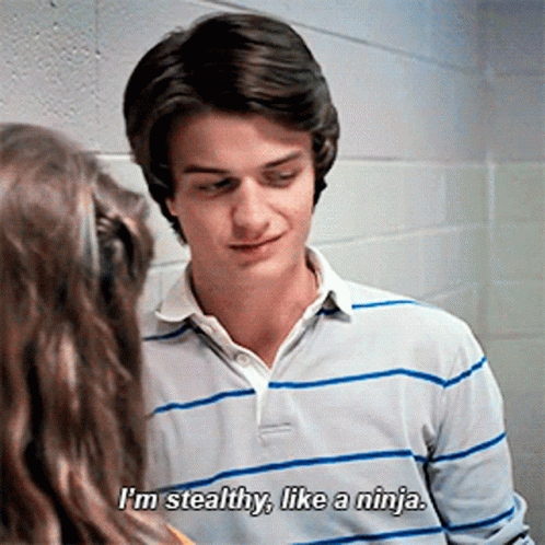 Steve Harrington Like A Ninja GIF