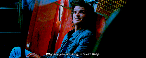 Steve Harrington Look Away GIF