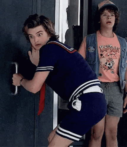 Steve Harrington Stranger Things Spying GIF