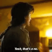 Steve Harrington That's A No GIF