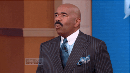 Steve Harvey Awe Face GIF