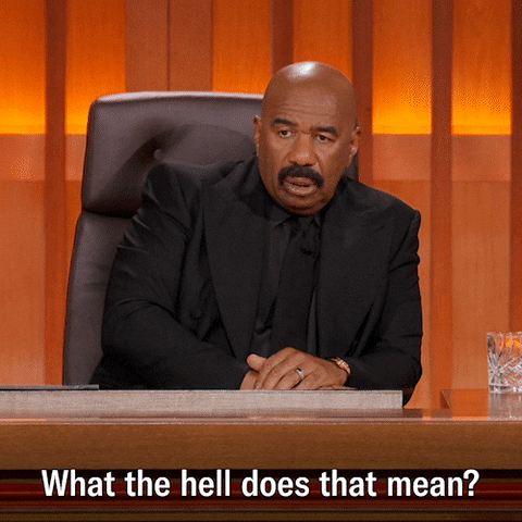 Steve Harvey Called Out What Does That Mean GIF