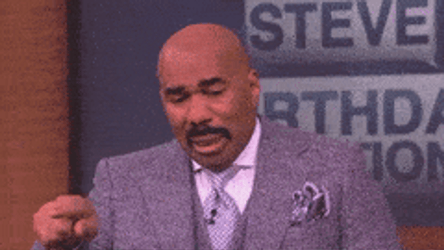 Steve Harvey Holding Tears Trying Not To Cry GIF