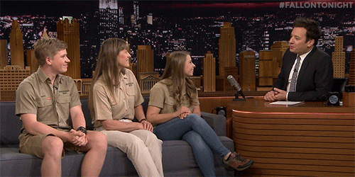 Steve Irwin Family On Jimmy Fallon Tonight Show GIF