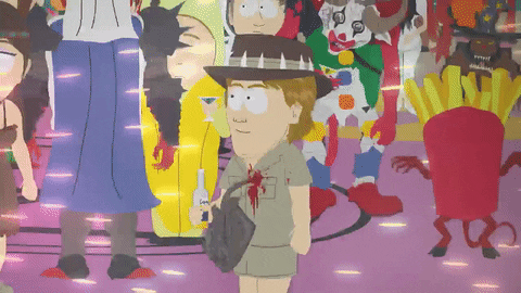 Steve Irwin On South Park Tv Show GIF