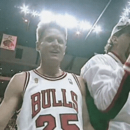 Steve Kerr As Chicago Bulls Player GIF