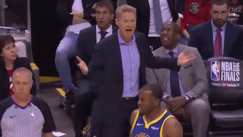Steve Kerr As Confused Coach GIF