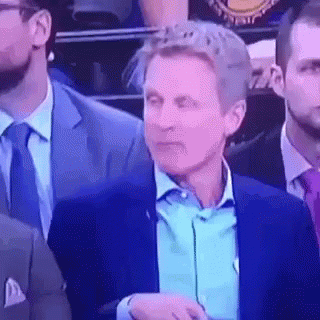 Steve Kerr Drinking Energy Drink GIF