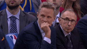 Steve Kerr Face Resting On Hand GIF