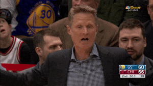 Steve Kerr Making Hand Gesture To Team GIF
