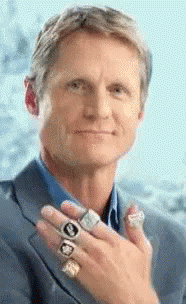 Steve Kerr Shining Shimmering Rings GIF