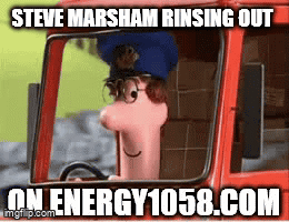 Steve Marsham Rinsing Out On Energy1058.com GIF