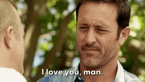 Steve Mcgarrett Love You Man Love You Too GIF