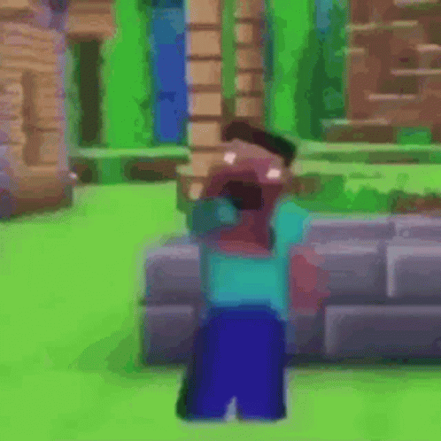 Steve Minecraft Table Top GIF