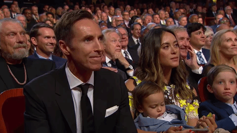 Steve Nash With His Family GIF