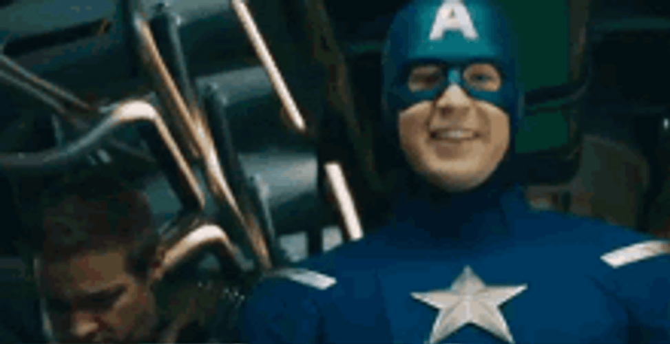 Steve Rogers Captain America Smile Thumbs Up GIF