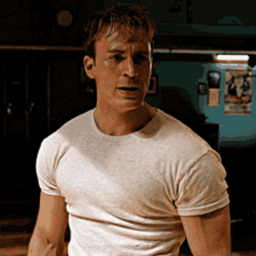 Steve Rogers Chris Evans Boxing Catching Breath GIF