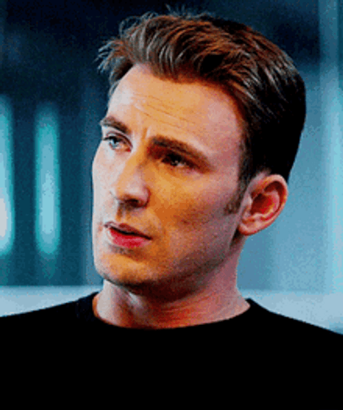 Steve Rogers Chris Evans Captain America Head Shake GIF