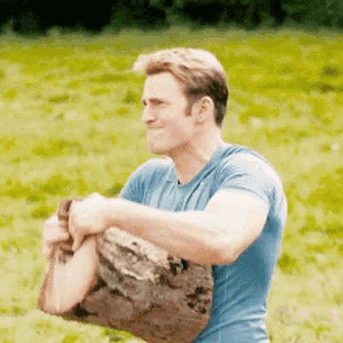 Steve Rogers Chris Evans Strong Muscles Rip Woods GIF