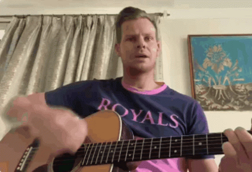 Steve Smith Singing Playing Guitar GIF