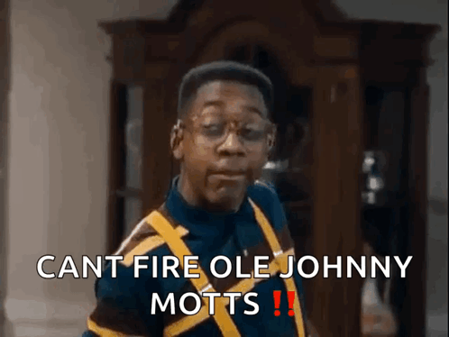 Steve Urkel Can't Fire Ole Johnny Motts GIF