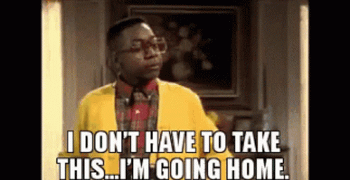 Steve Urkel I Don't Have To Take This GIF