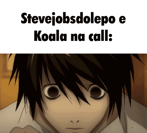 Stevejobsdolepo E Koala Na Call Is Written On A White Background GIF