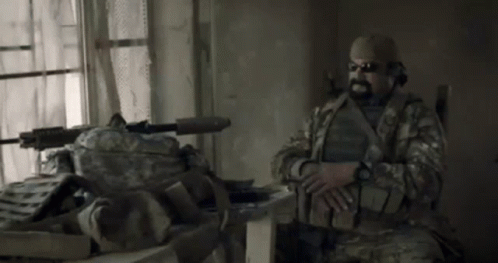 Commanding Steven Seagal Sniper Special Ops GIF