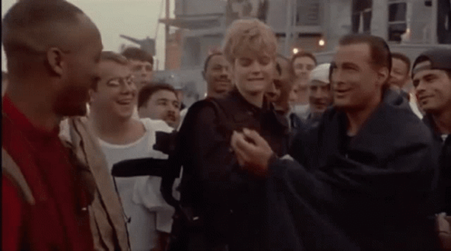 Steven Seagal Romantic Kiss GIF