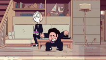 Steven Universe Jumping Up From A Couch GIF