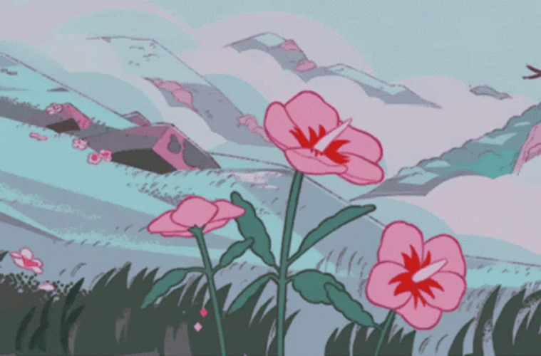 Steven Universe Pink's Anime Flower GIF