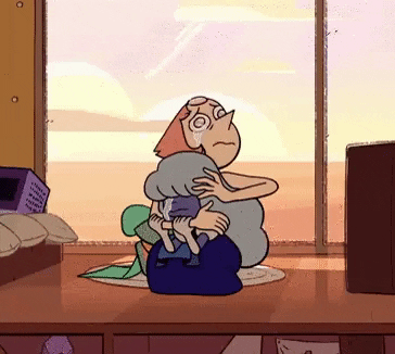 Steven Universe Sobbing To His Mama GIF