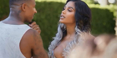 Stevie J Pushed To The Pool GIF