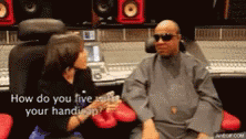 Stevie Wonder Funny Handicap Joke GIF