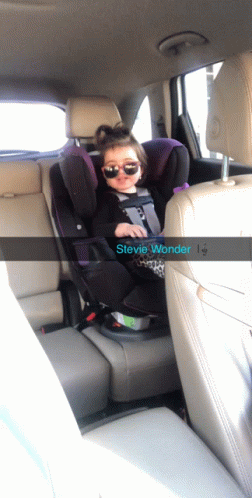Baby Toddler Girl Looks Like Stevie Wonder GIF
