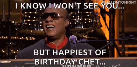 Stevie Wonder Happiest Happy Birthday Singing GIF