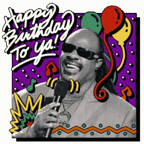 Stevie Wonder Happy Birthday To You GIF