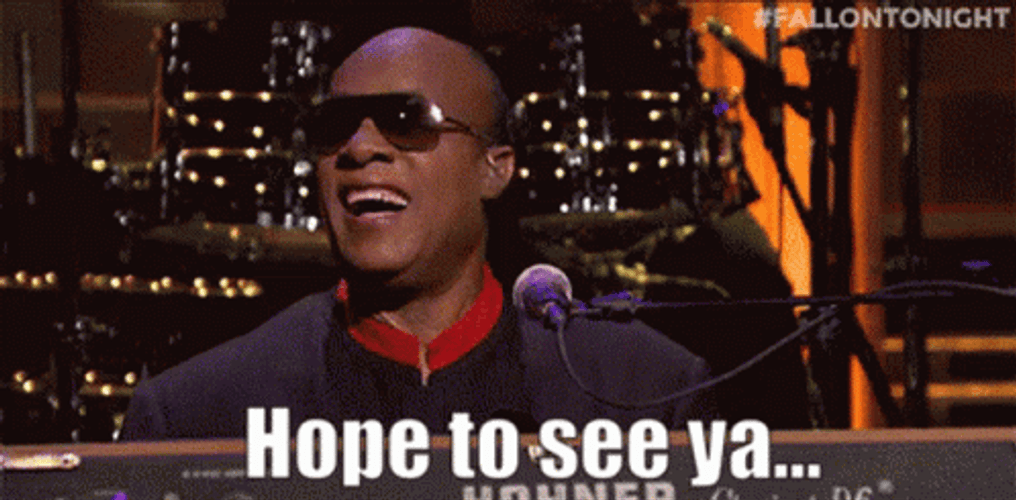 Stevie Wonder Hope To See Ya Never GIF