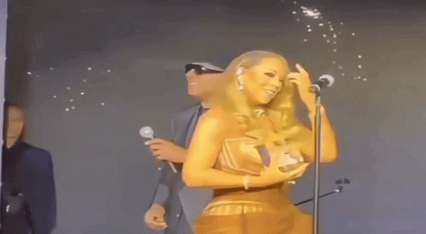Stevie Wonder With Mariah Carey GIF