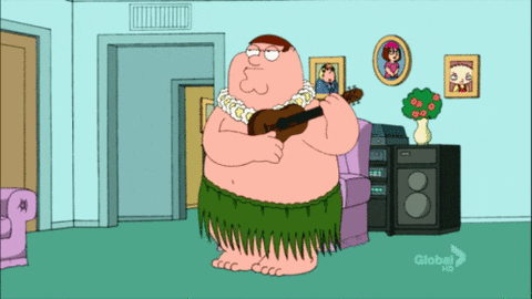 Stewie Dad Peter Griffin Hula Dancing GIF