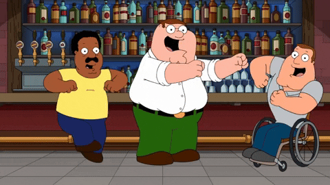 Stewie Father Peter Griffin Dancing With Other Guys GIF