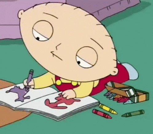 Stewie Griffin Coloring Book Exactly GIF