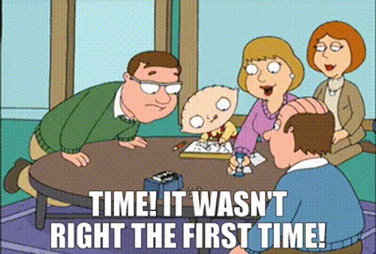 Stewie Griffin It Wasn't Right The First Time GIF