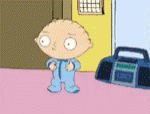 Stewie Griffin Robot Dancing GIF
