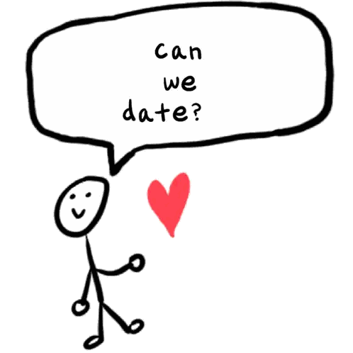 Stick Figure Asking Can We Date