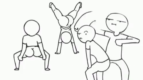 Stick Figure Dancing Twerking GIF