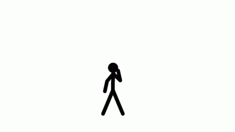 Stick Figure Head Spinning GIF