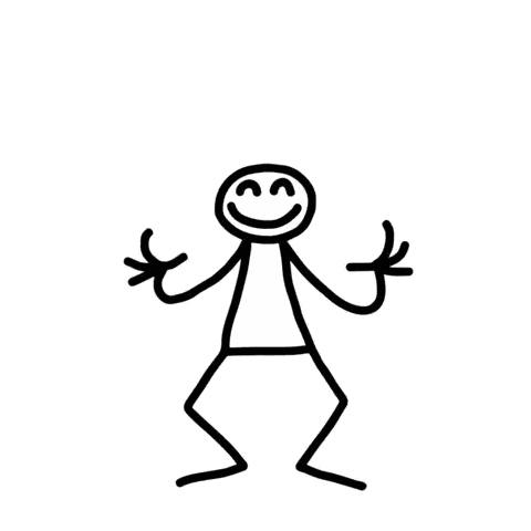 Stick Figure Making Heart Shape